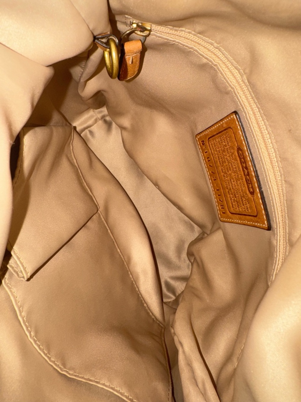 RARE Coach Bleecker denim floral hobo bag - Picture 8 of 8